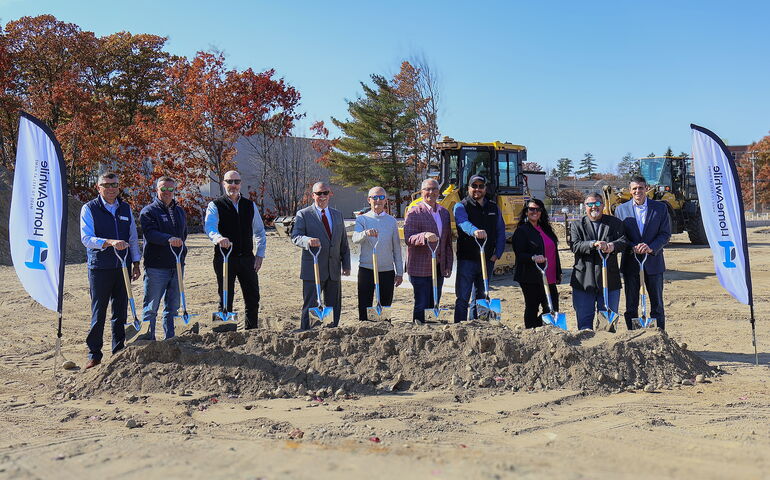 Main Course Hospitality at the ground break in Scarborough, Maine. 