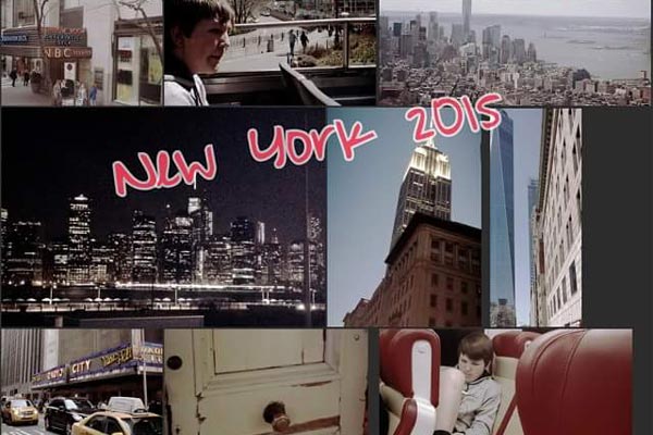 Photo of Collage of Danielle’s family’s trip to NYC